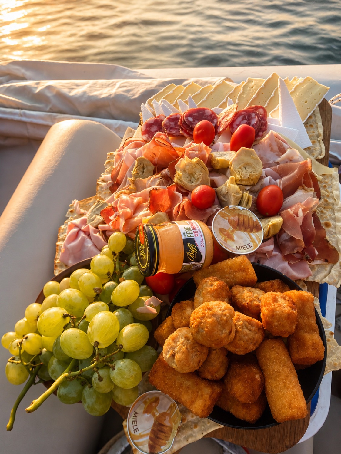 Tagliere aperitivo a bordo